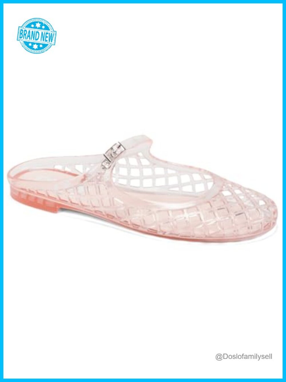 Mary Jane Jelly Ballet Flat Buckle Closed Toe Casual Comfort Shoe